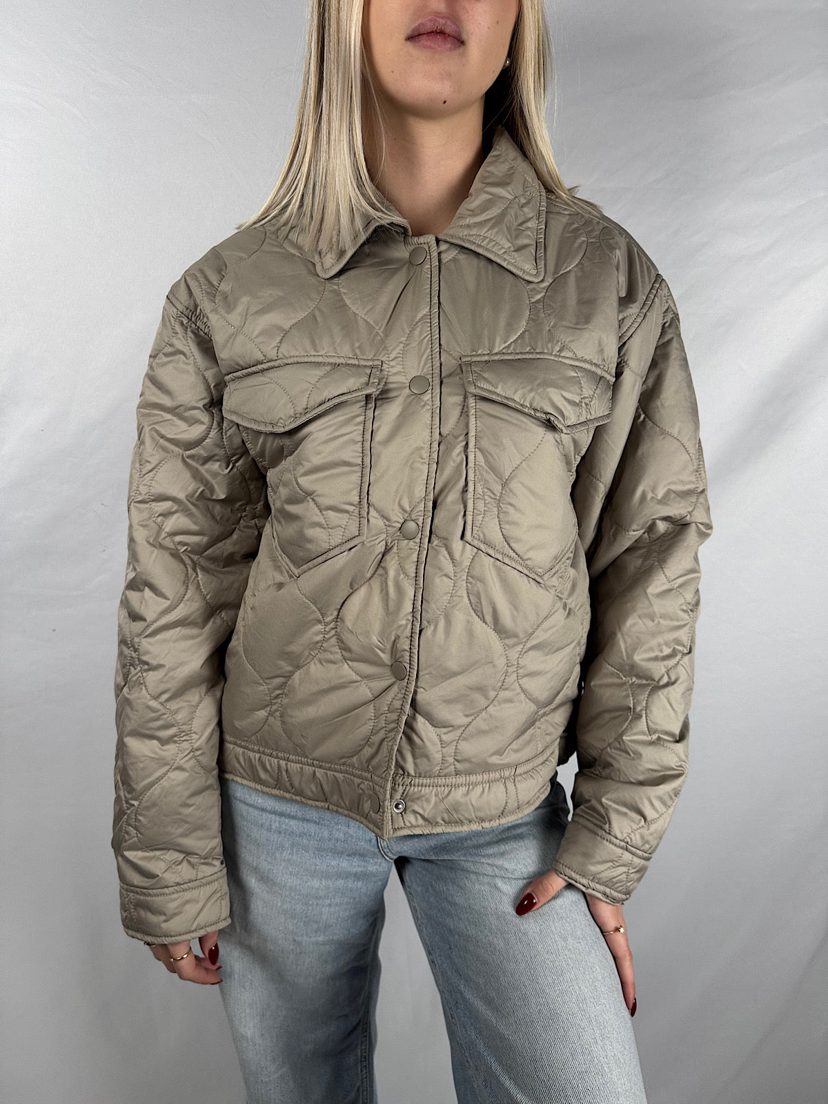 Giacca Trapuntata Beige JJXX