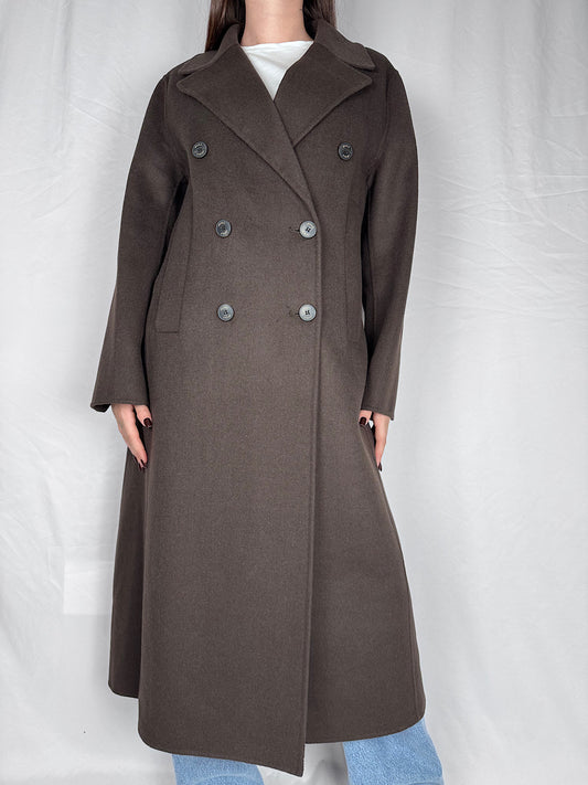 Cappotto Lungo Doppiopetto Vicolo Fondente