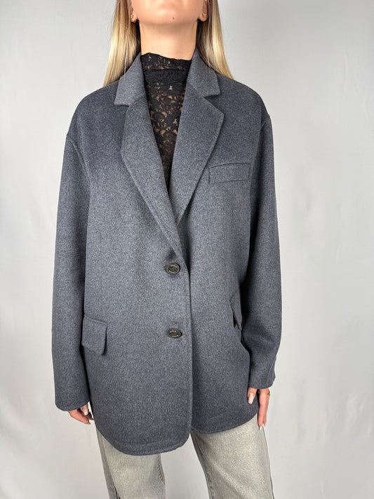 Cappotto Corto Vicolo Hand Made Grigio Scuro