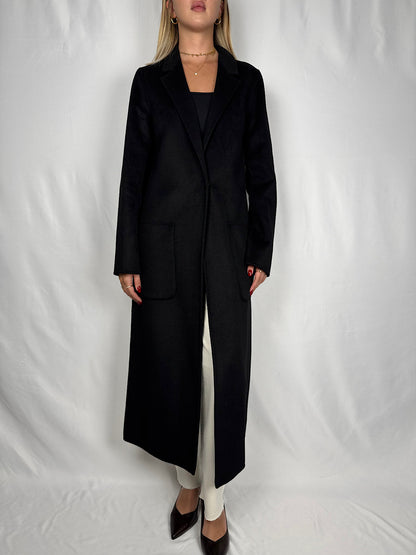 Cappotto Lungo Monopetto Vicolo Hand Made Nero