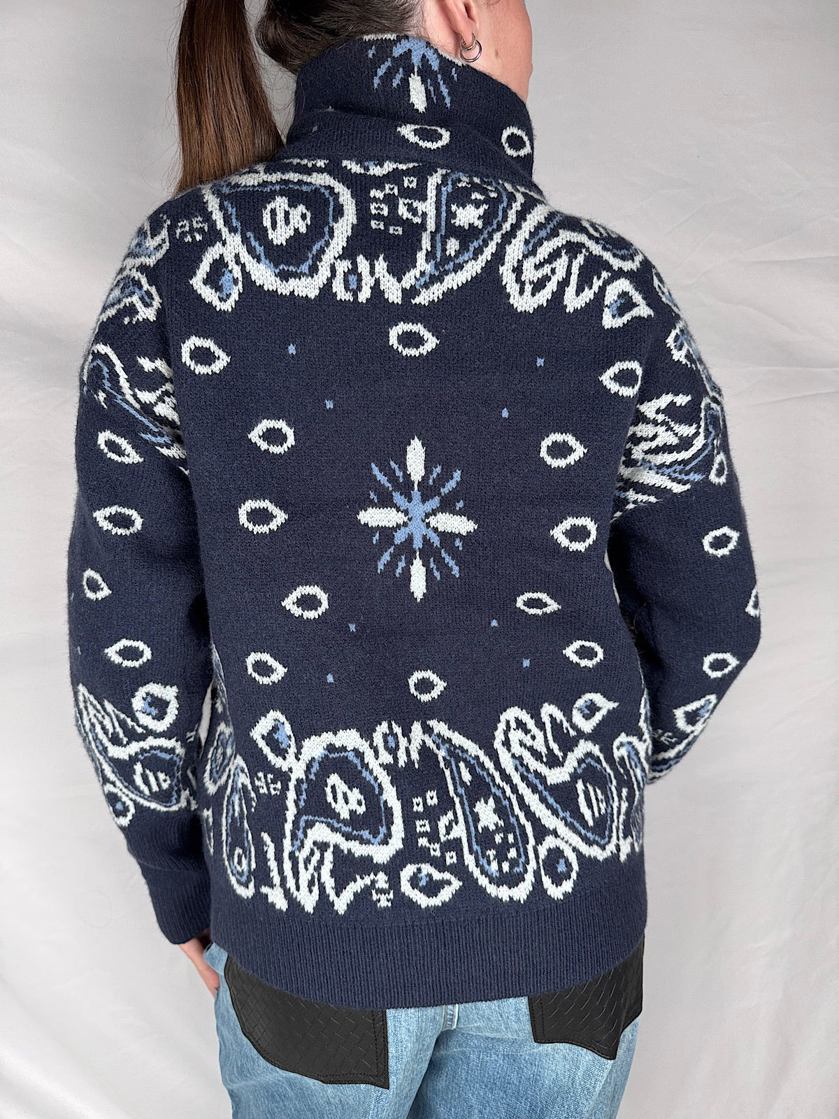 Cardigan in Maglia Armonia Blu