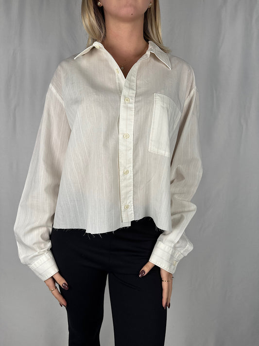 Camicia Crop Bianca Vintage Vicolo