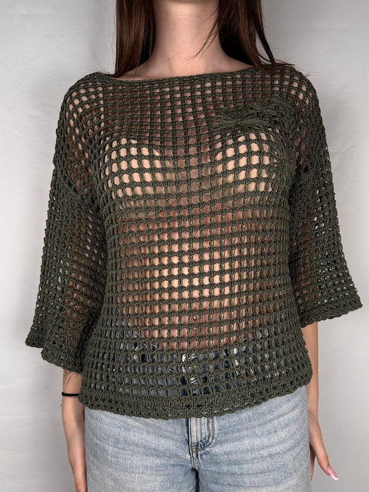 Maglia Traforata Tensione In Militare