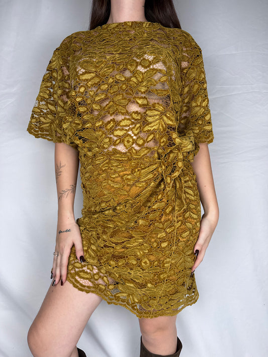T-shirt Over Pizzo "Nomad" HaveOne Olio