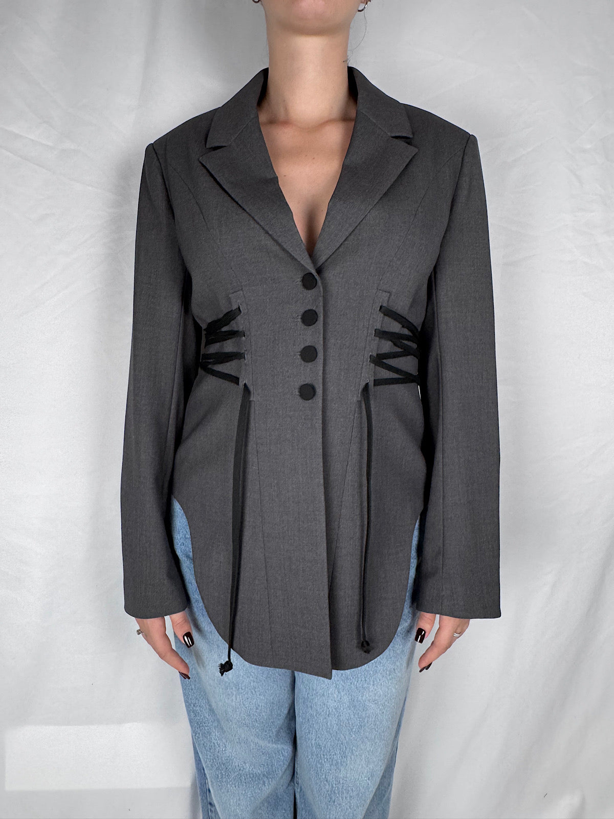 Giacca Corsetto Reverse Vicolo Antracite