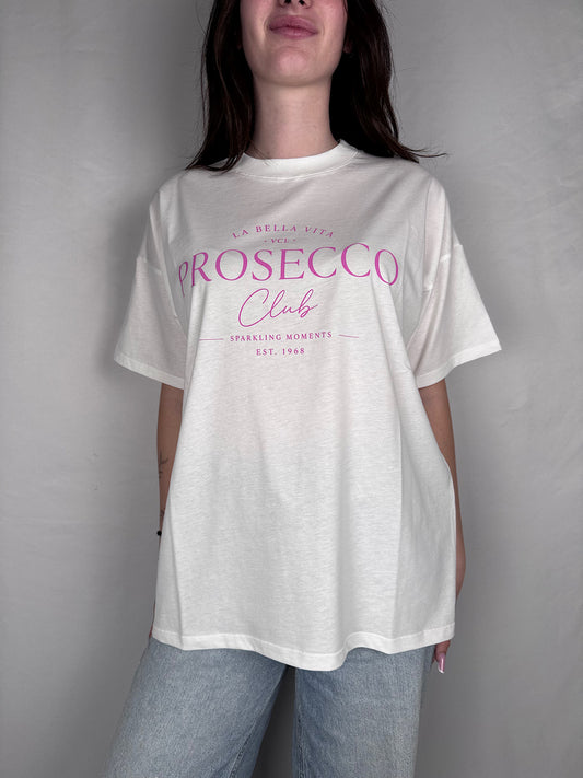 T-Shirt La Bella Vita  Prosecco Club Vicolo Bianca