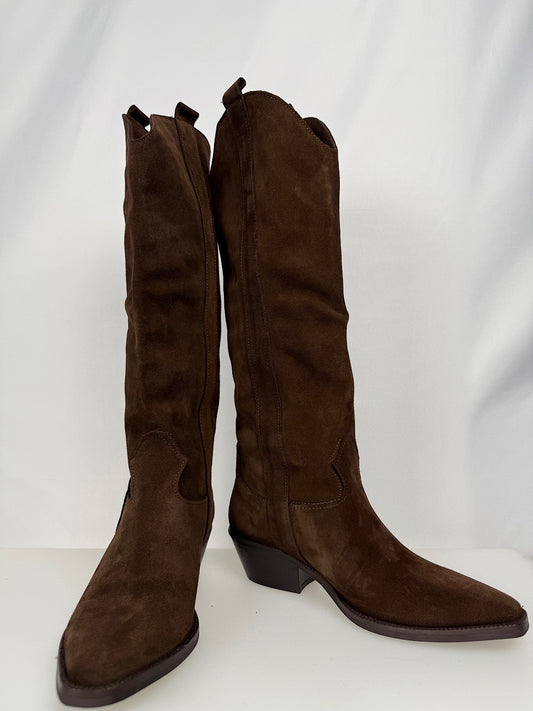 Texano Camoscio Divine Follie Moro