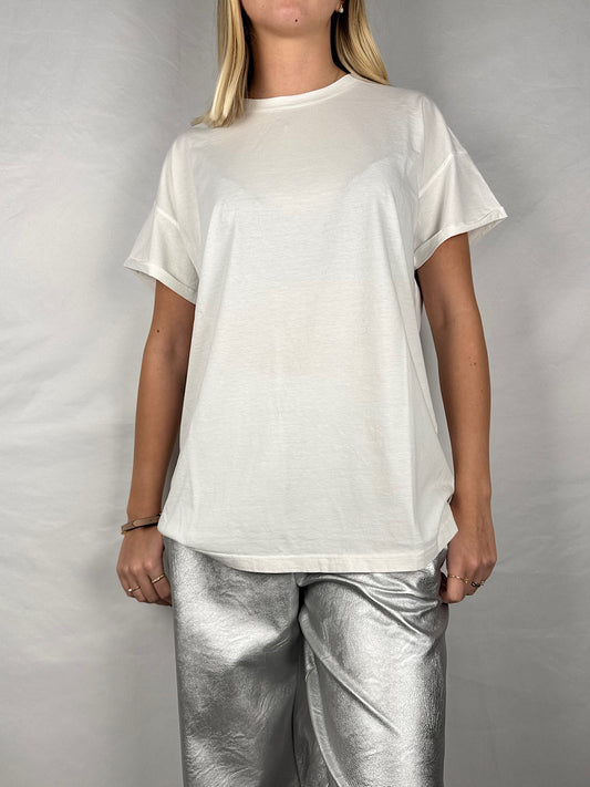 T-Shirt Basic Girocollo Bianca Tensione-In