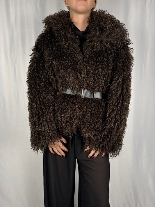 Pelliccia Mongolia Marrone Vicolo