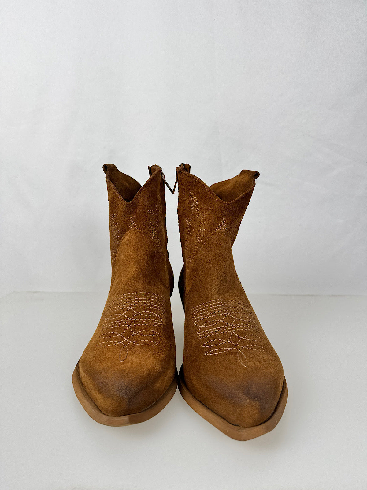 Texano Basso Scamosciato Cuoio Divine Follie