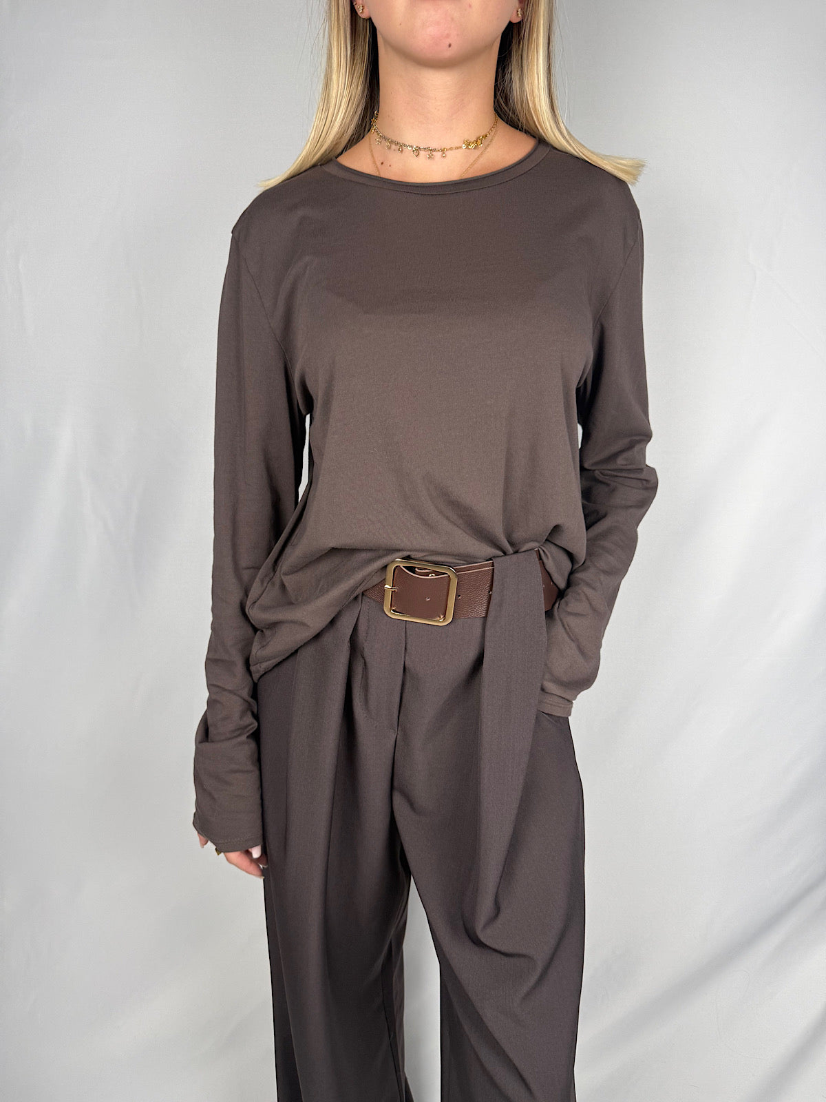 T-Shirt a Manica Lunga Armonia Moro