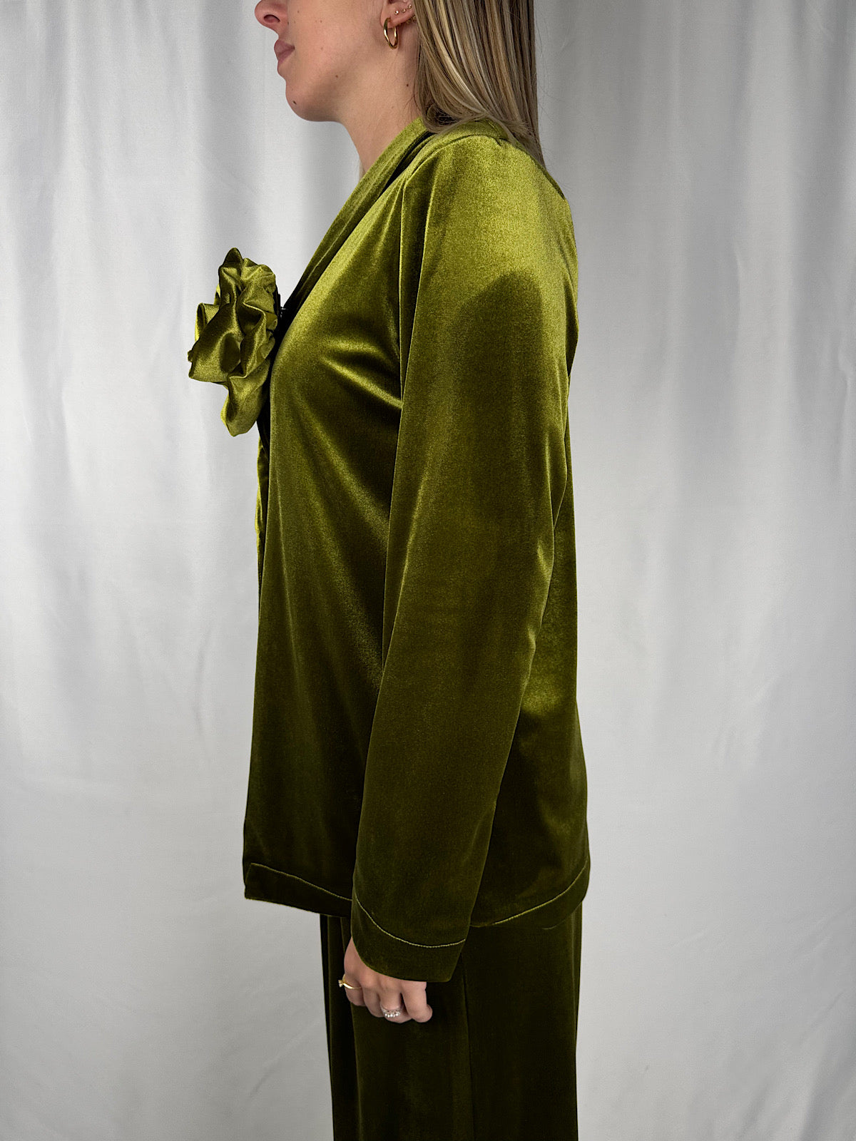 Giacca in Velluto Olio Tensione-In