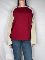 T-shirt Bicolor Armonia Bordeaux