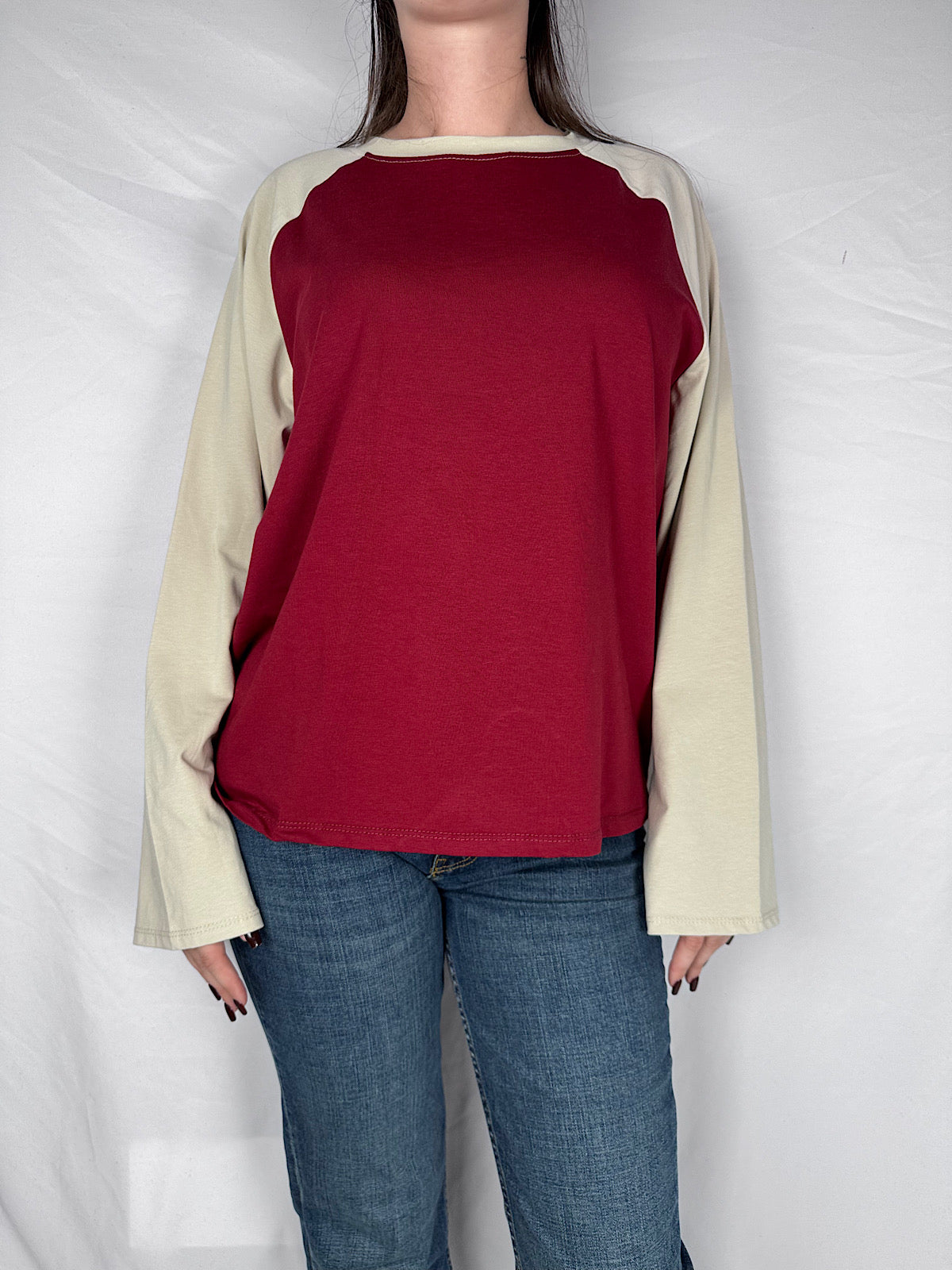 T-shirt Bicolor Armonia Bordeaux