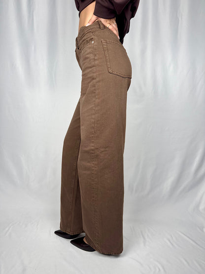 Jeans Tokyo Wide Marrone JJXX
