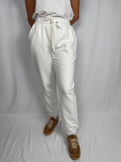 Pantalone in Felpa Markup Bianco