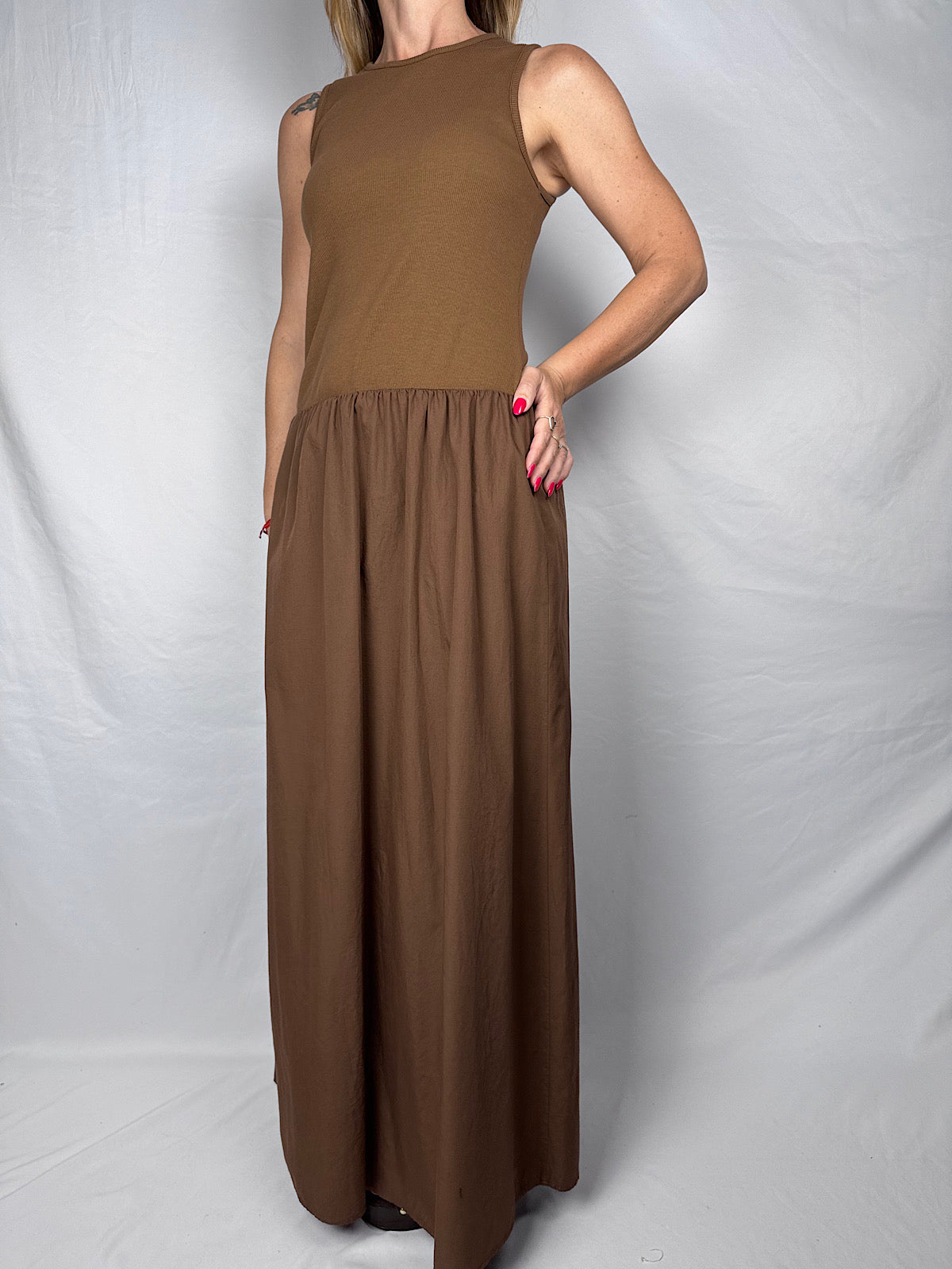 Abito Lungo Combinato Vicolo Tabacco