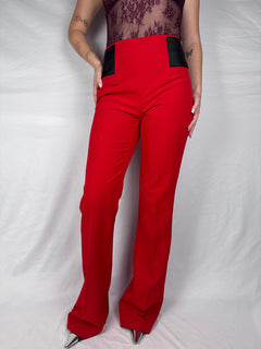 Pantalone Dritto Vicolo Rosso