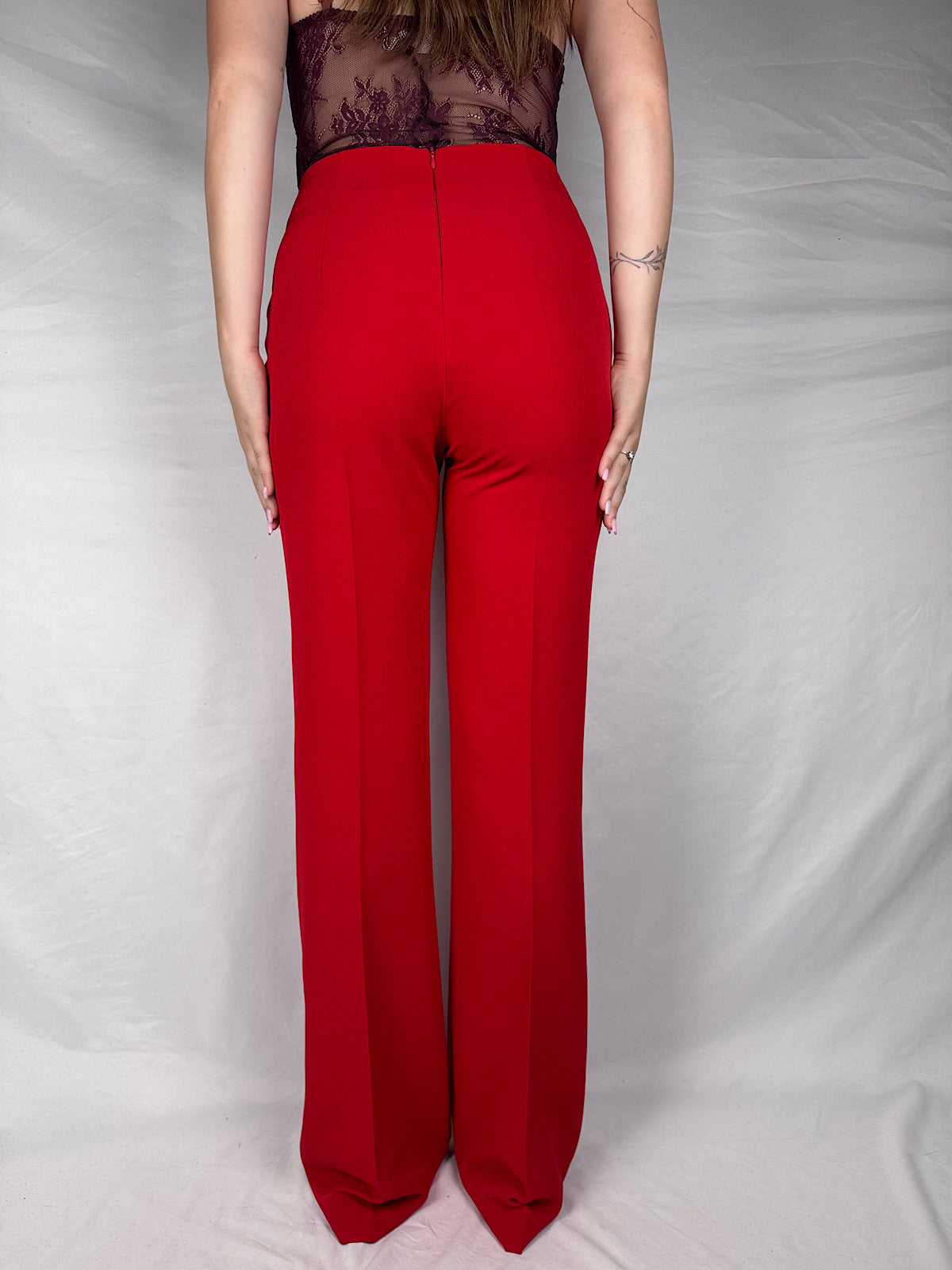 Pantalone Dritto Vicolo Rosso