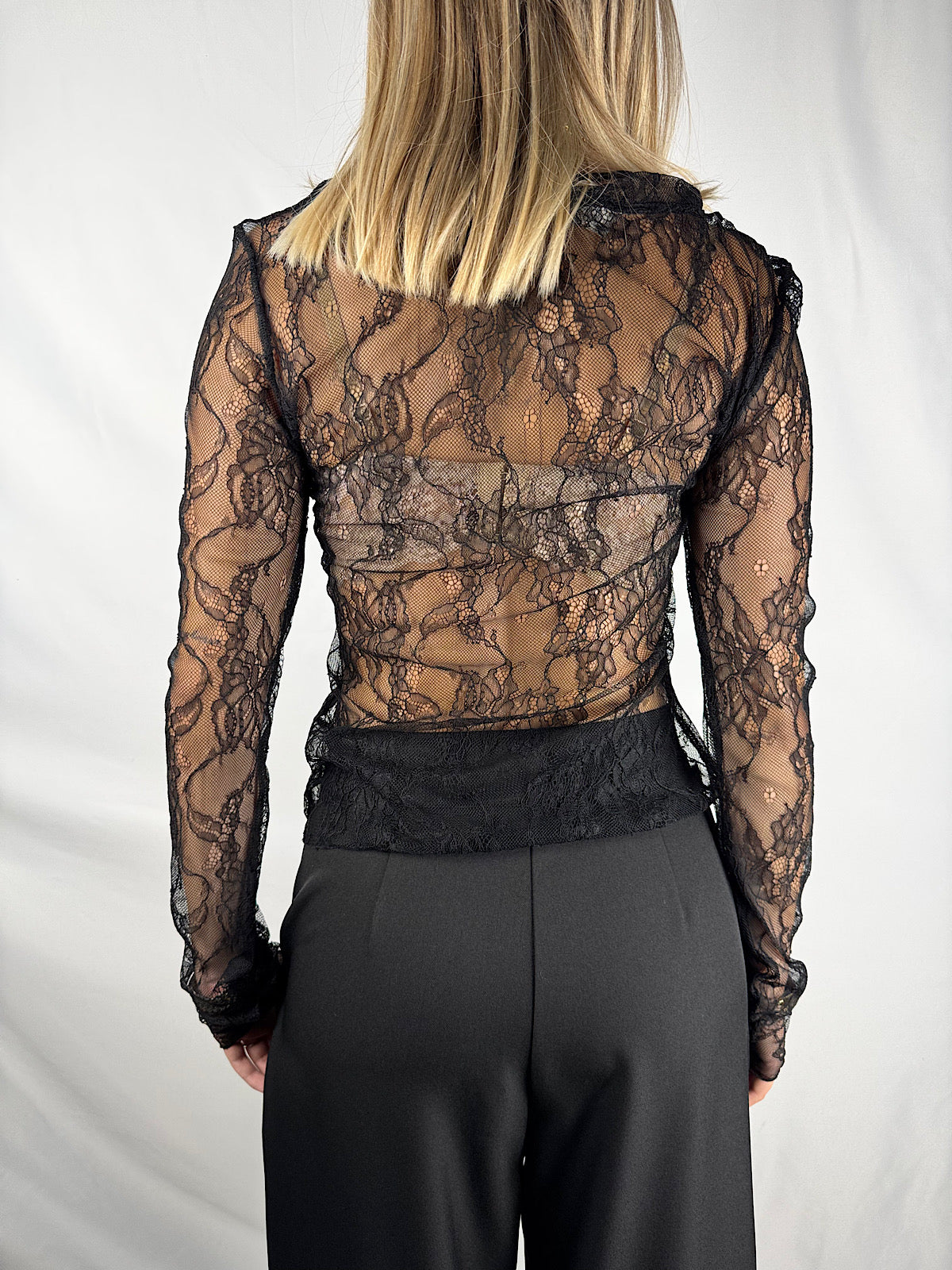 Maglia Pizzo Nera Vicolo