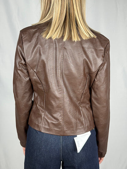 Giacca Slim Eco-Pelle SusyMix Marrone