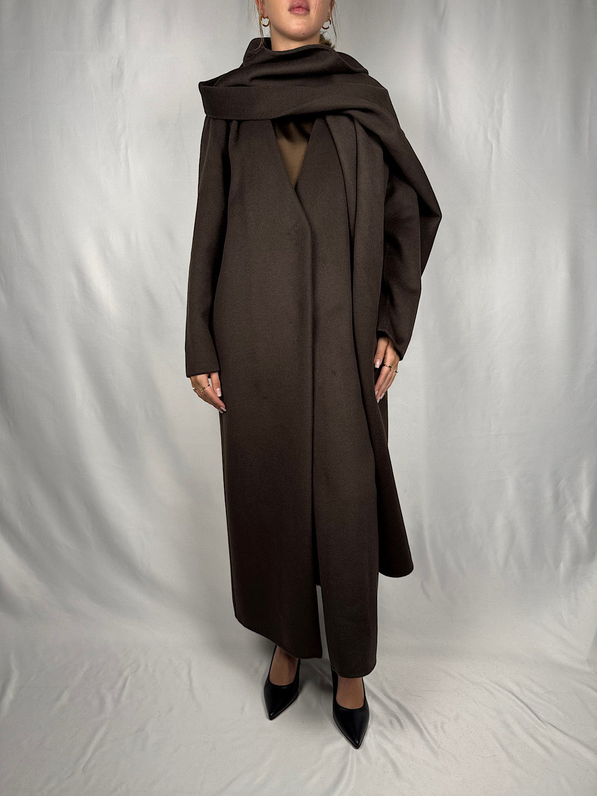 Cappotto Lungo con Stola Hand Made Vicolo Moro