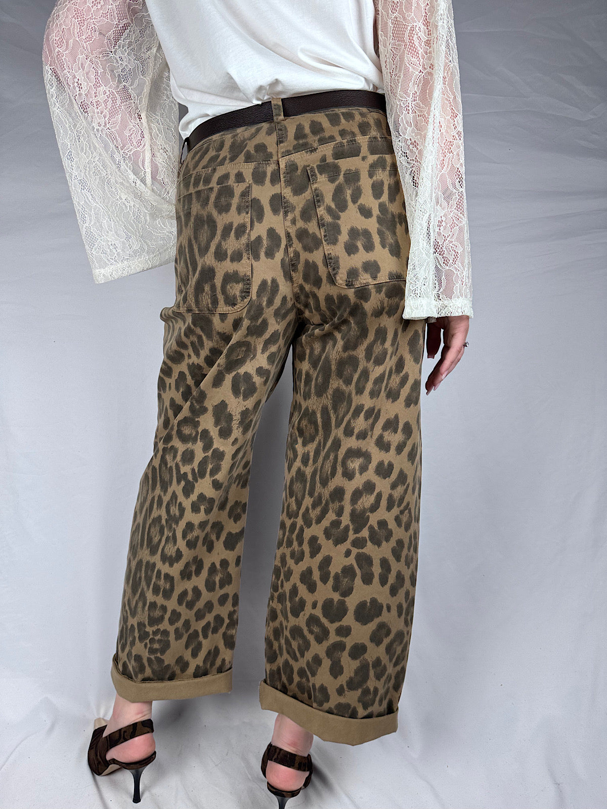 Jeans Maculato  con Cintura Vicolo Moro