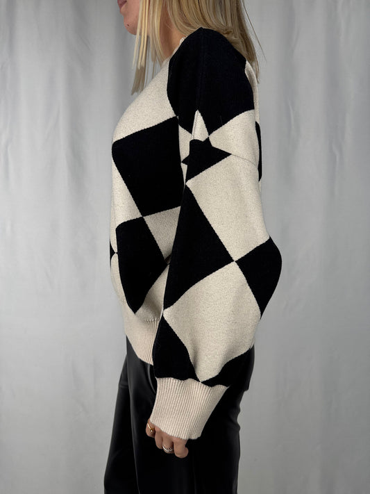 Maglia Beige e Nero Vicolo