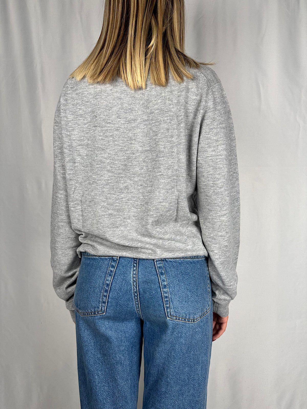 Maglia Girocollo Grigio Melange Vicolo