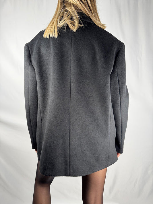 Giacca Cappotto Nera Vicolo