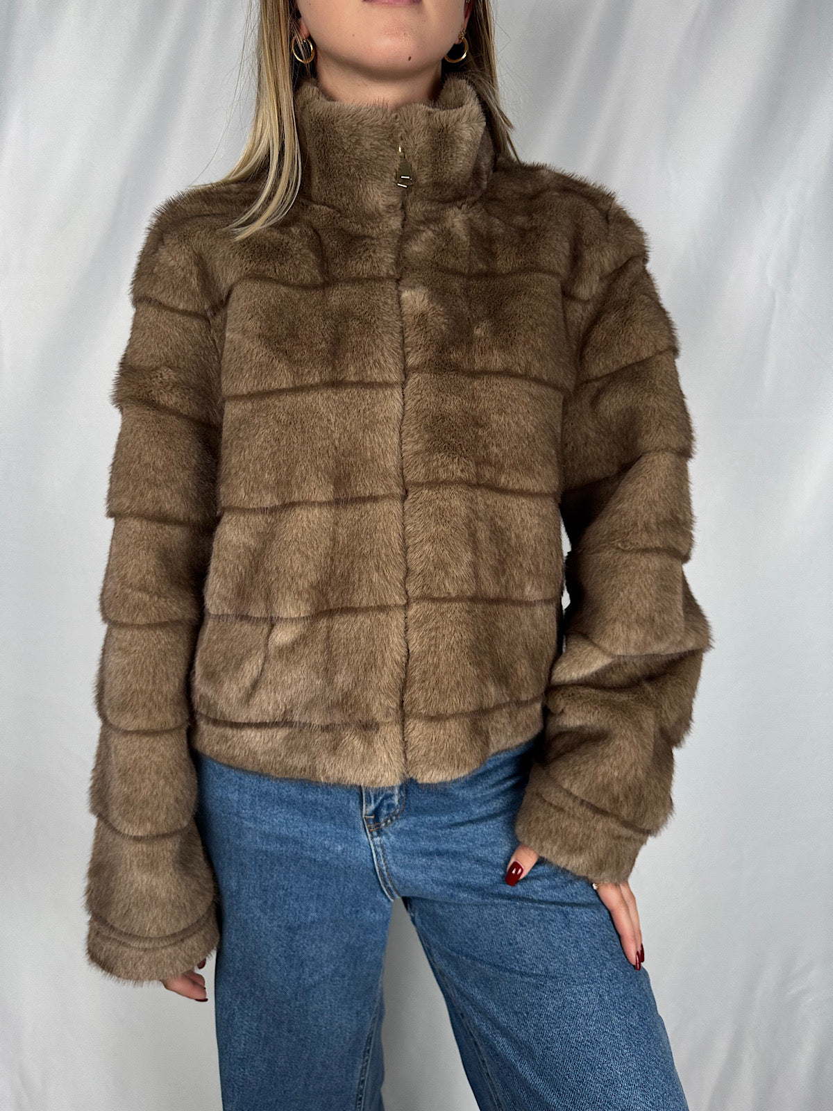 Eco-Pelliccia Marrone Armonia