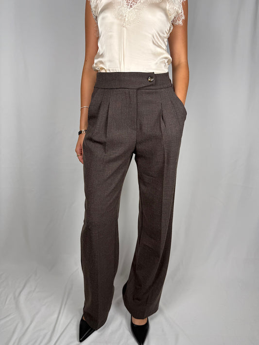 Pantalone Ampio Marrone Armonia