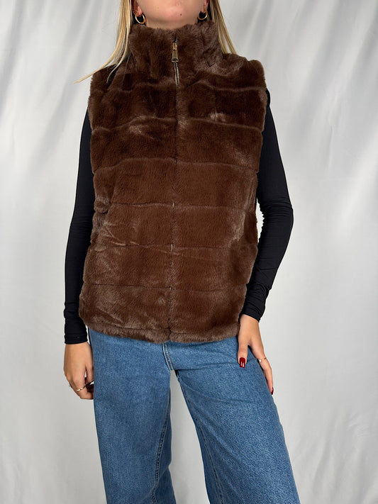 Gilet Eco-Pelliccia Moro Armonia