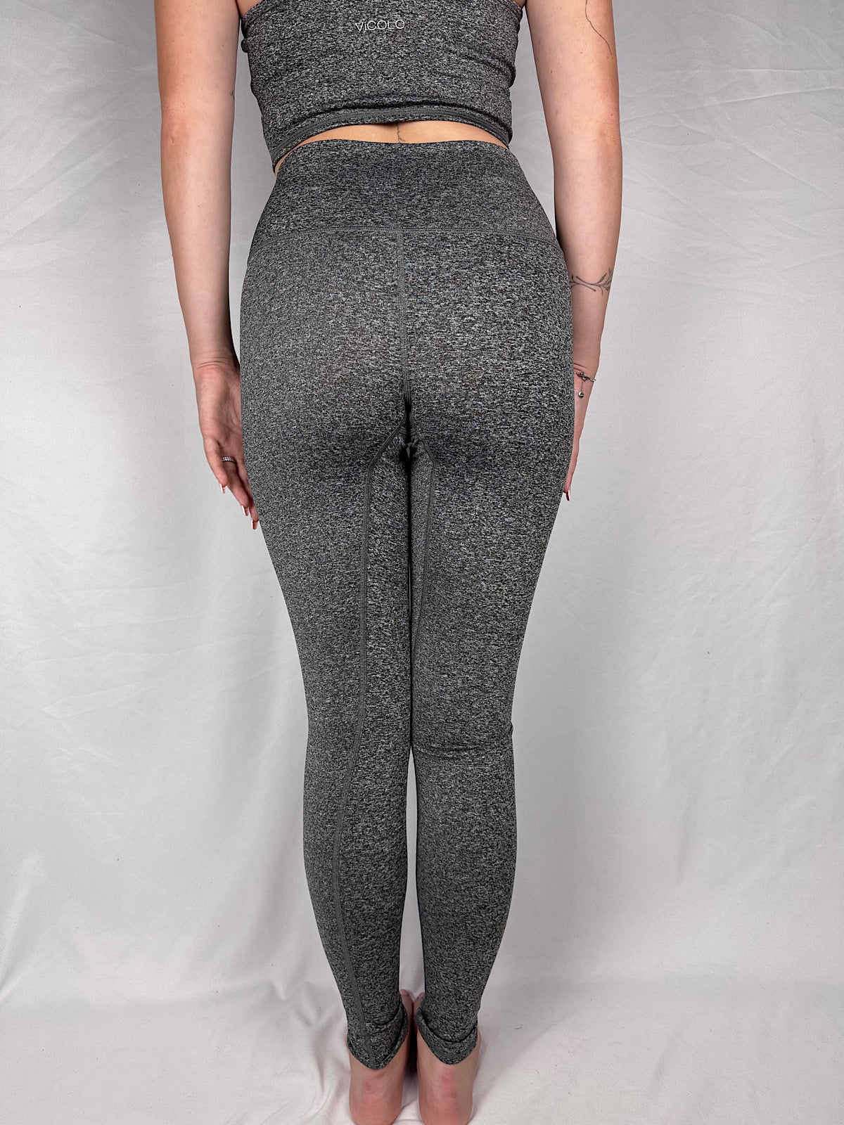 Leggings Fitness Vicolo Grigio Medio Melange