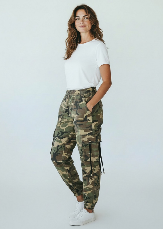 Pantalone Cargo Camouflage Tensione In Military