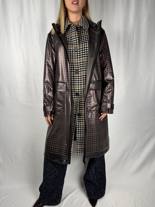 Cappotto con Impermeabile a Scacchi Vicolo