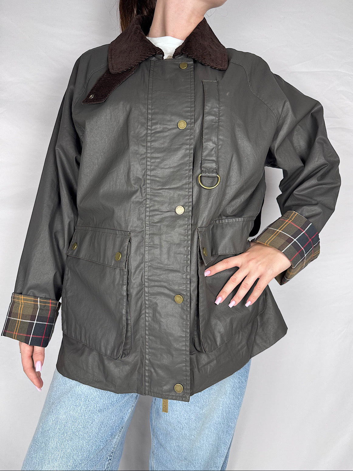 Trench Cerato Collo Velluto Vicolo Moro
