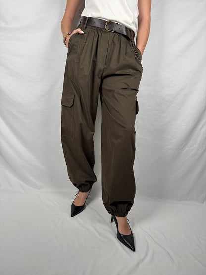 Pantalone Con Tascone e Cintura Vicolo Moro
