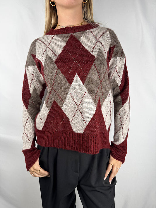 Maglia Rombi Bordeaux Armonia