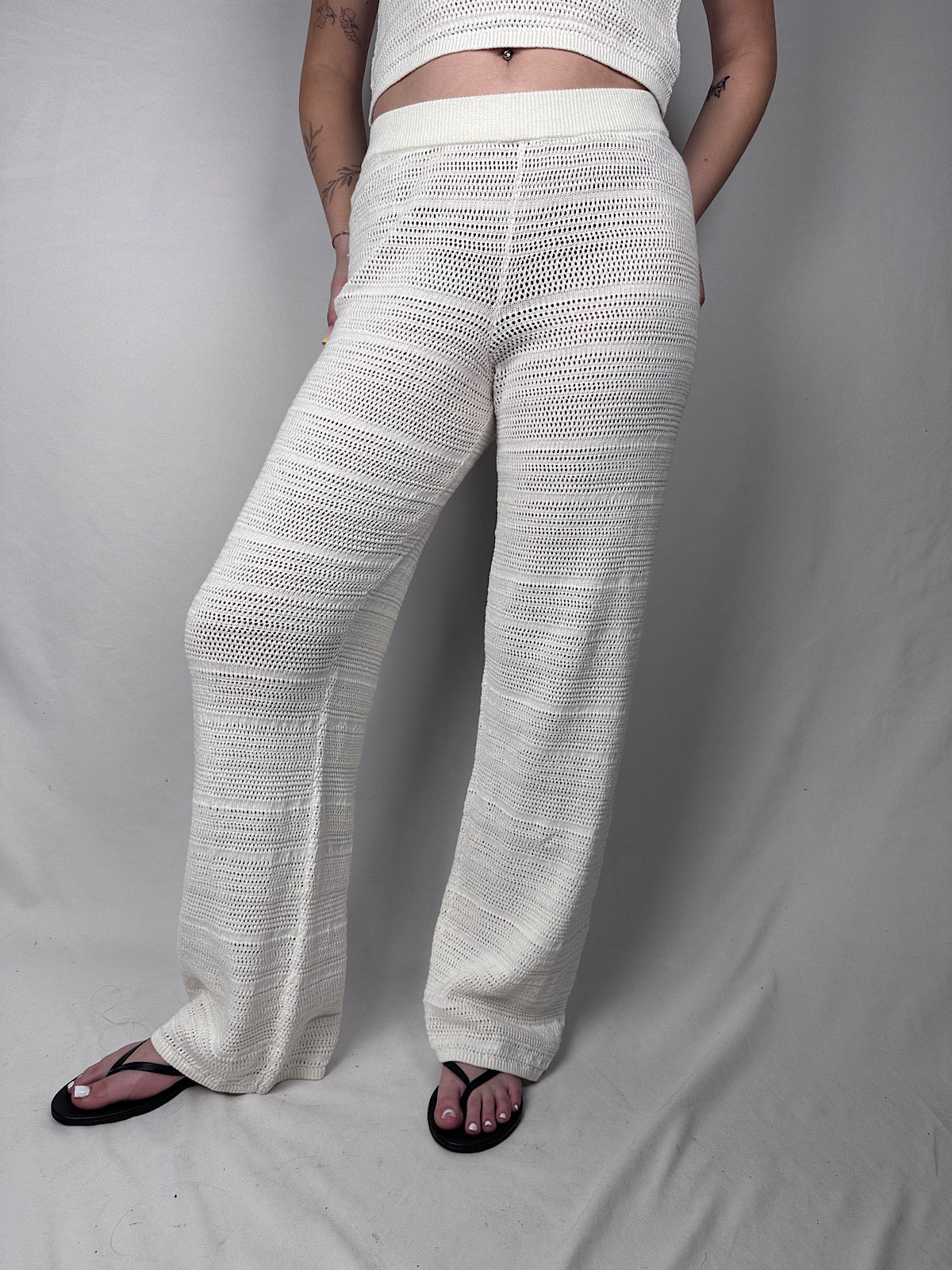 Pantalone Crochet Susannah JJXX Vanille