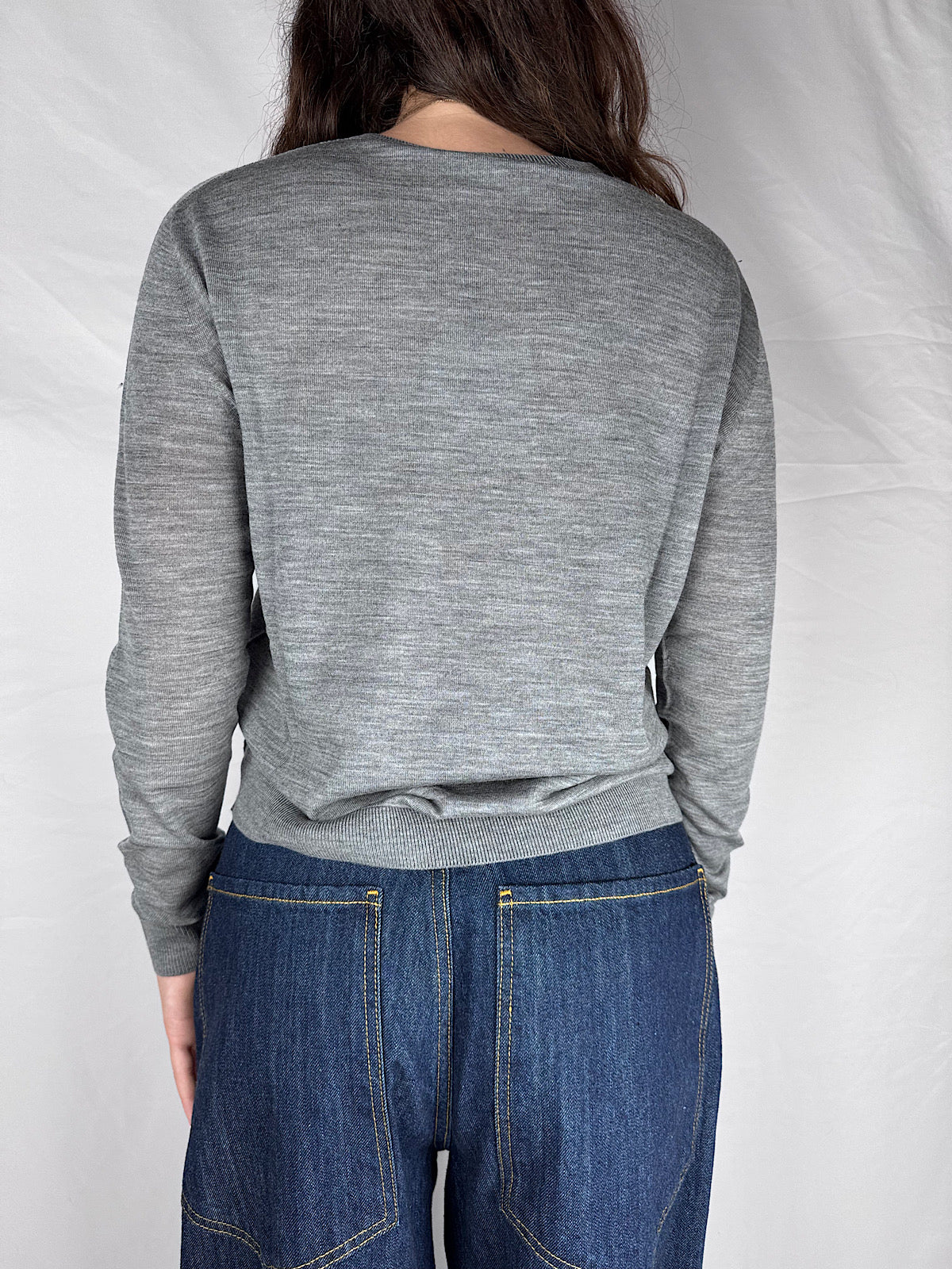 Maglia Maniche Lunghe Knitwear Vicolo Grigio Medio Melange