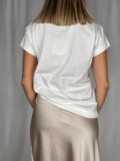 Maglia con Bulldog Francese Bianca Vicolo