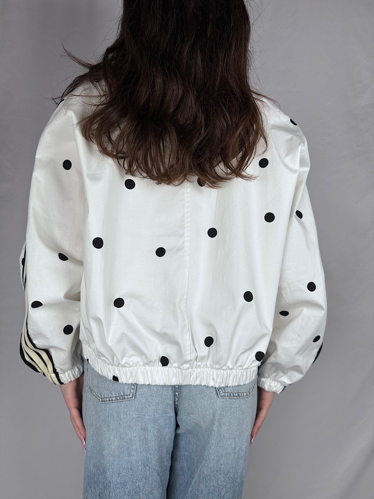 Bomber Pois Vicolo Bianco/Nero