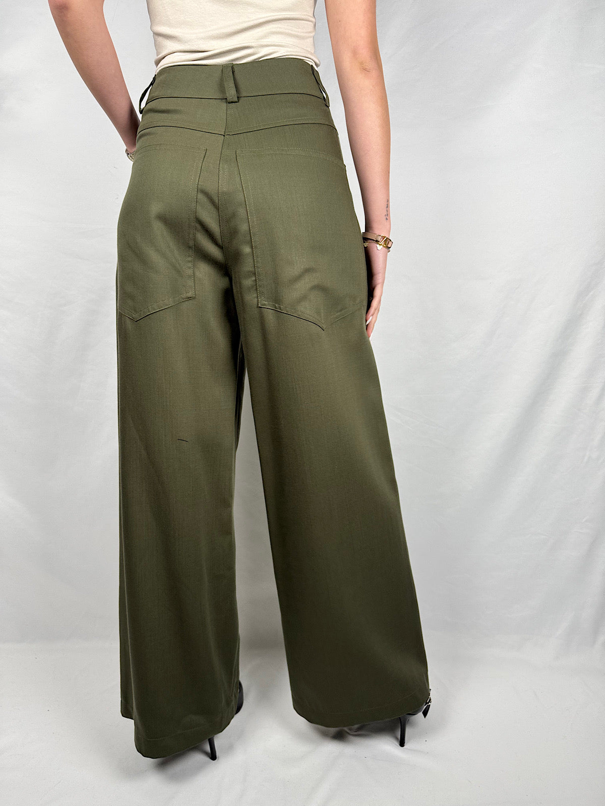 Pantalone Verde Militare Tensione-In