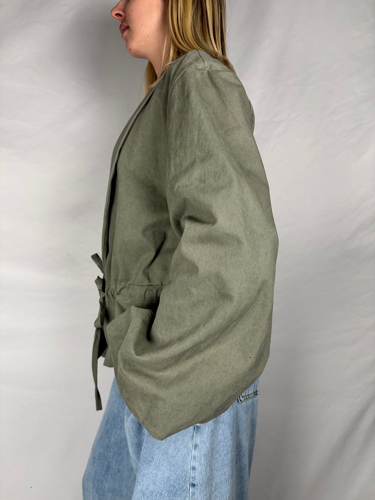 Giacca con Coulisse Verde Tensione-In