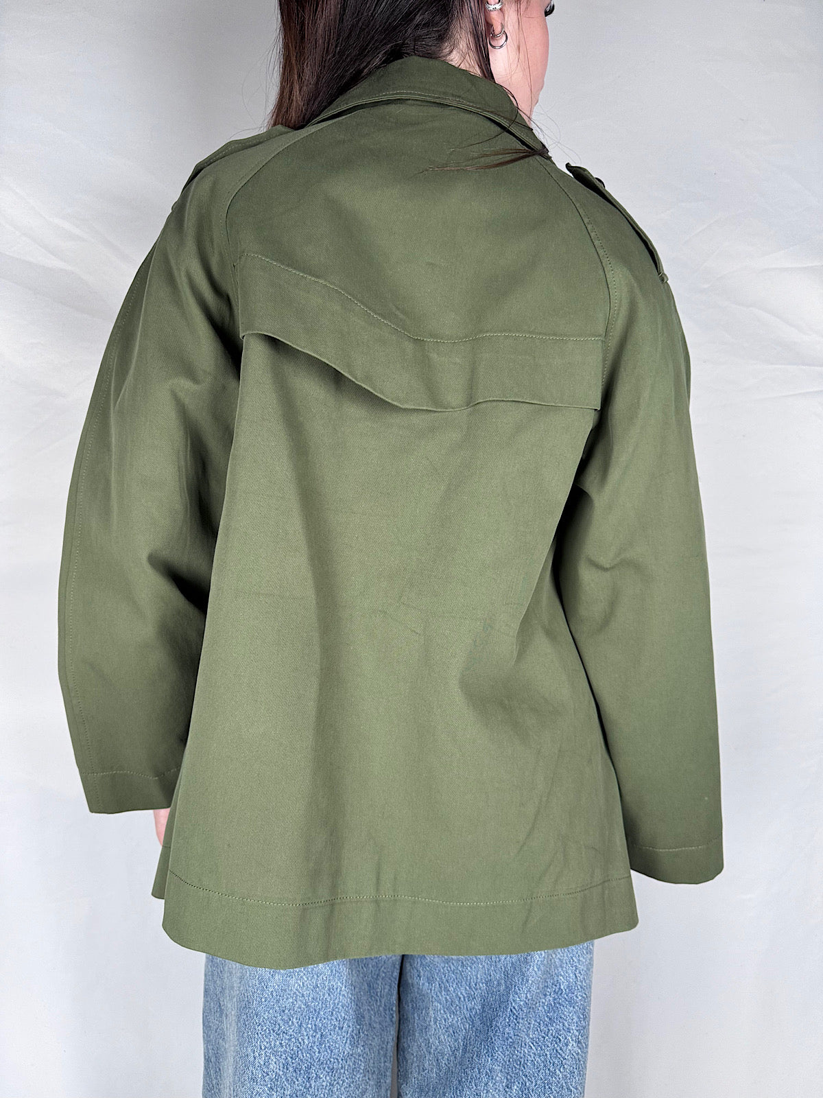 Trench Corto Armonia Verde Militare