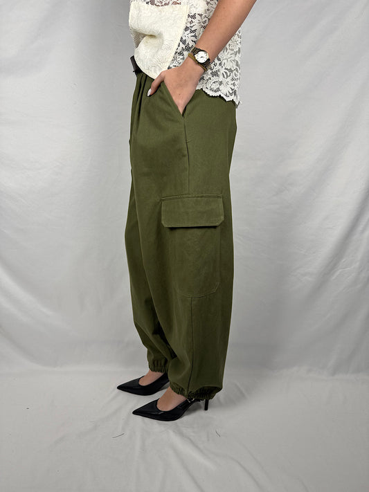 Pantalone Con Tascone e Cintura Vicolo Militare