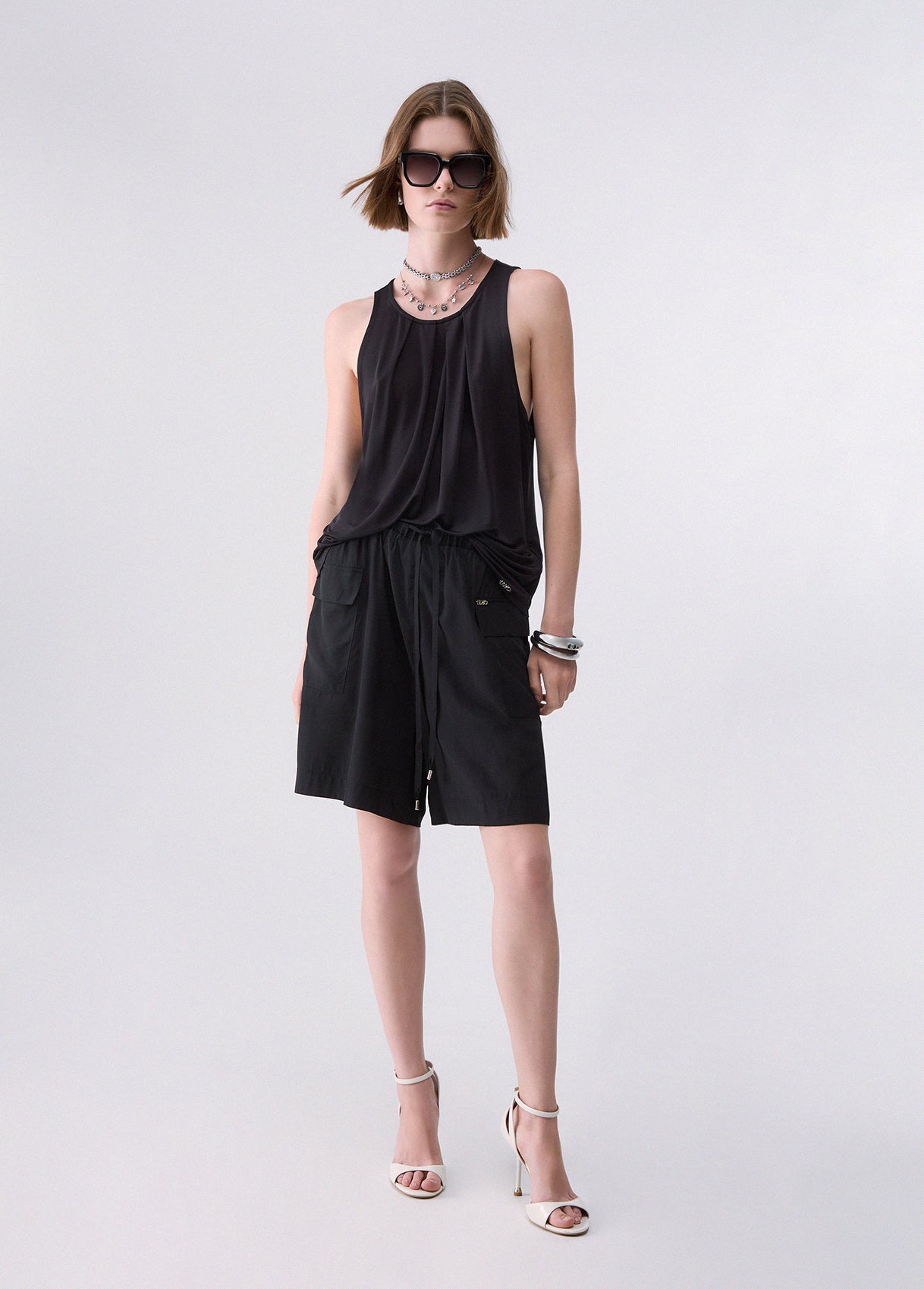 Top in Jersey Lucido Liu.Jo Nero