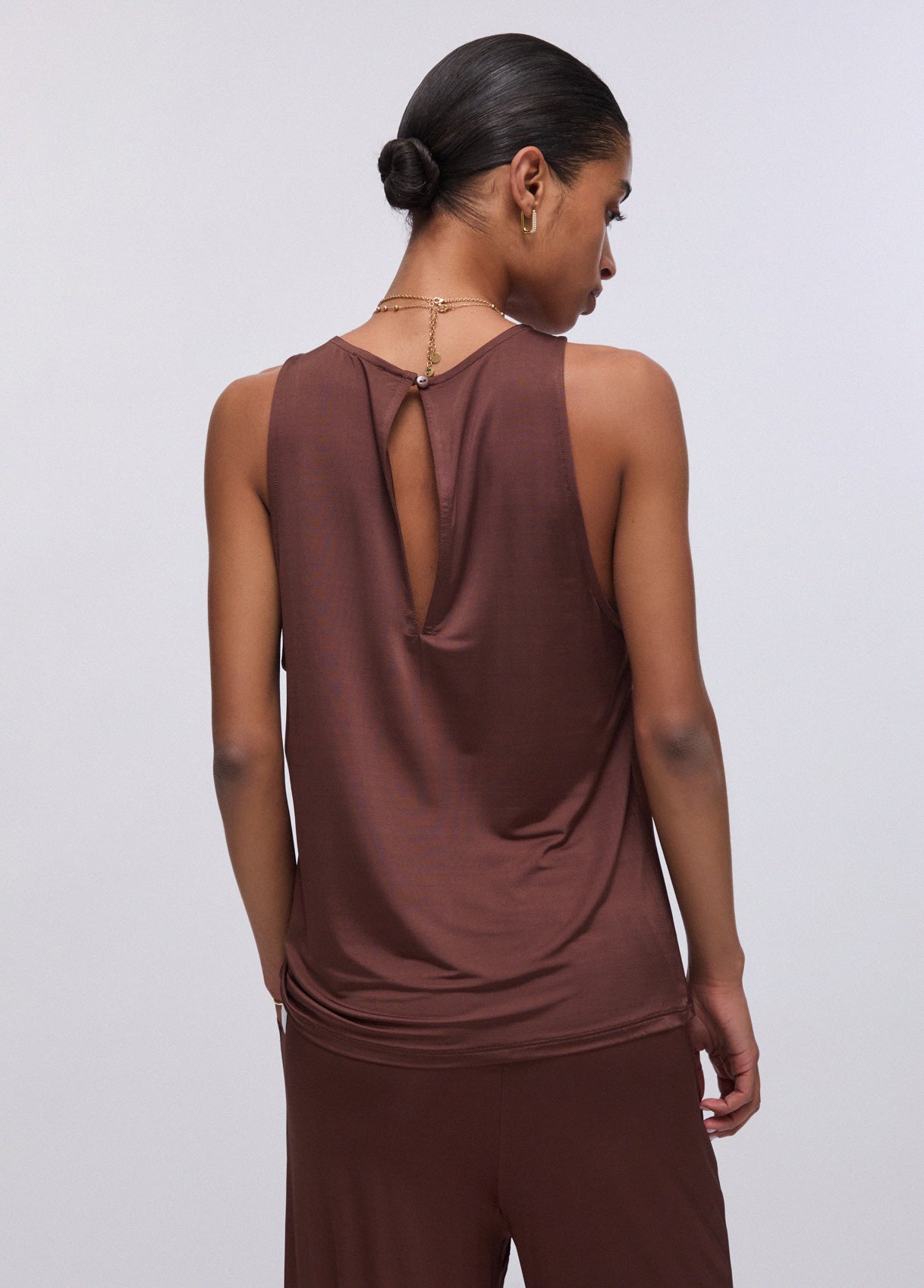 Top in Jersey Lucido Liu.Jo Marrone