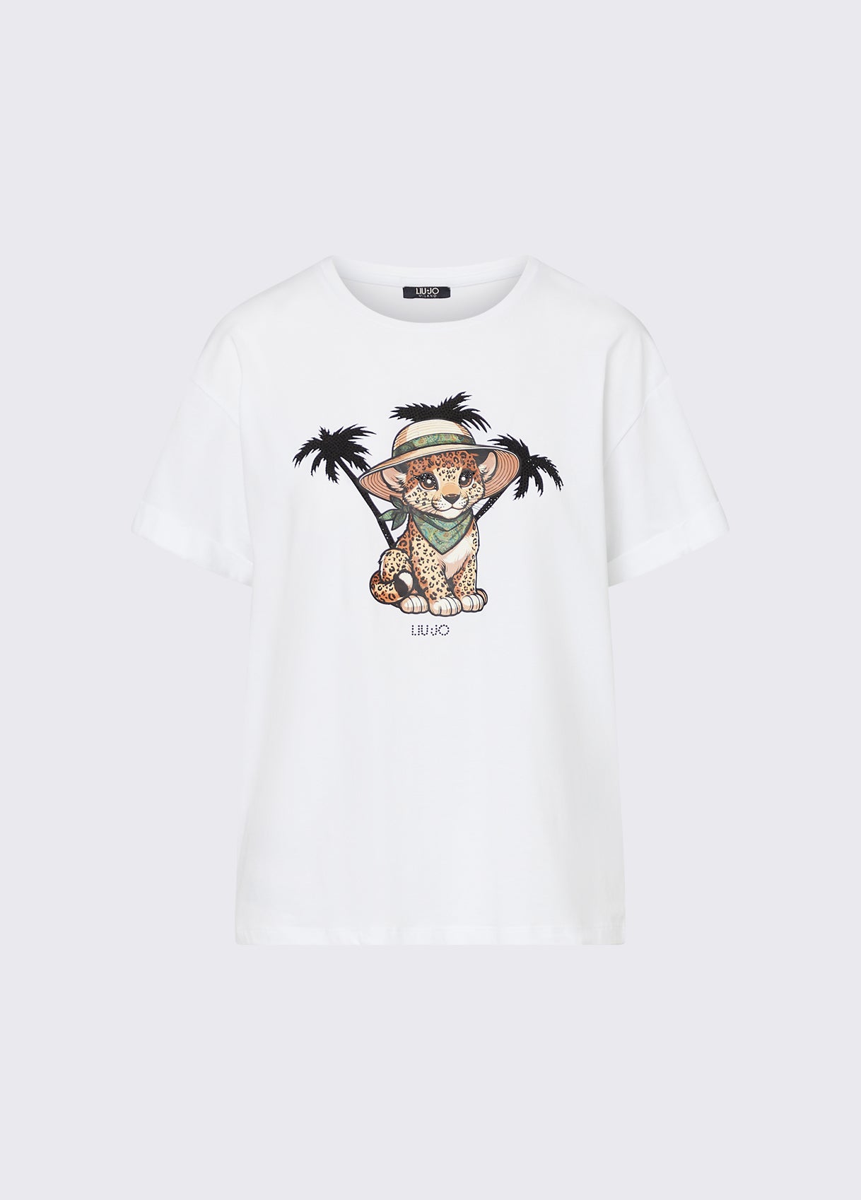 T-Shirt Con Stampa Liu.Jo Naturale